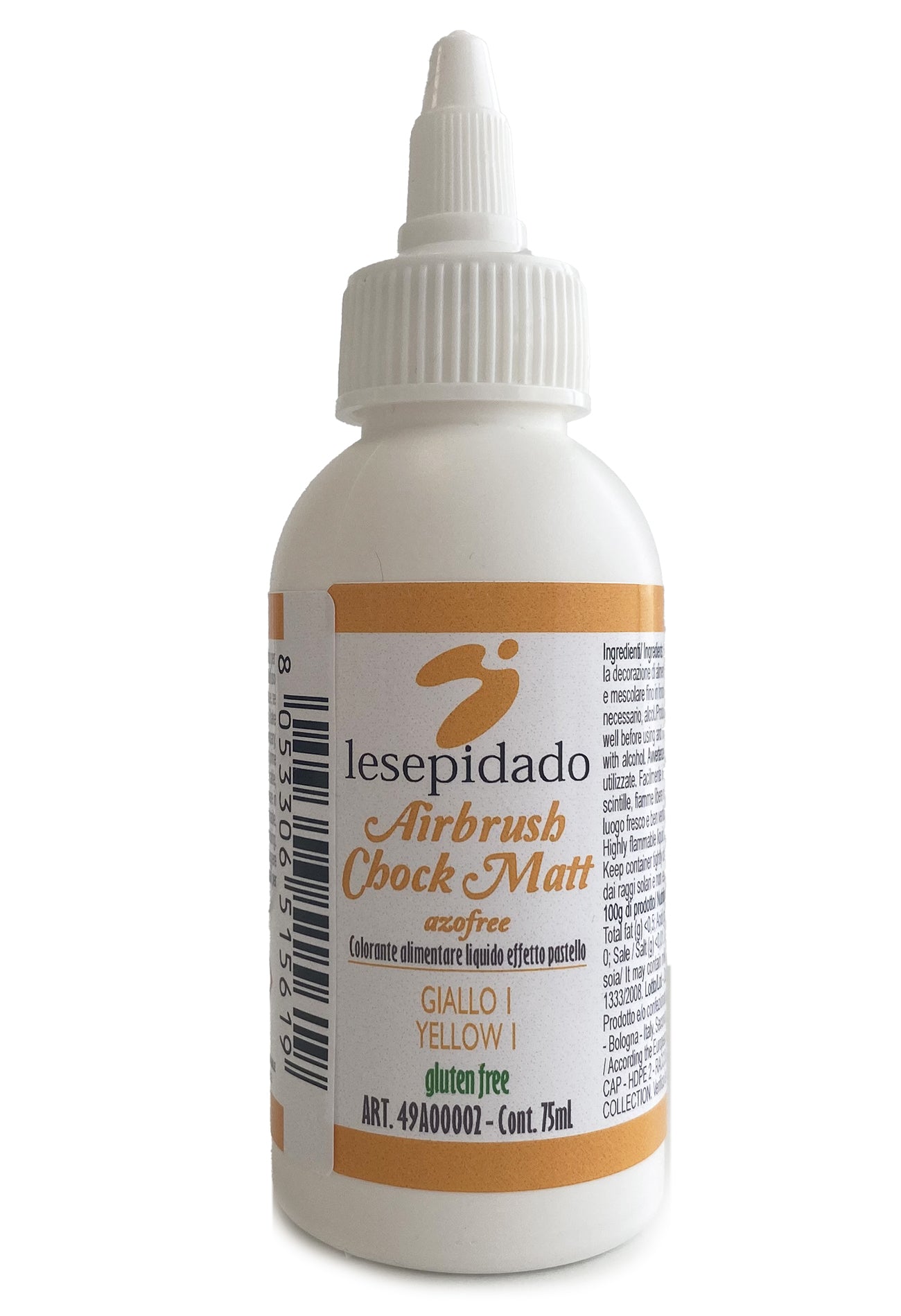 Colorant alimentaire Jaune Pastel pour arographe base d'alcool 75ml Lesepidado Colorant alimentaire Jaune Pastel pour arographe base d'alcool 75ml Lesepidado