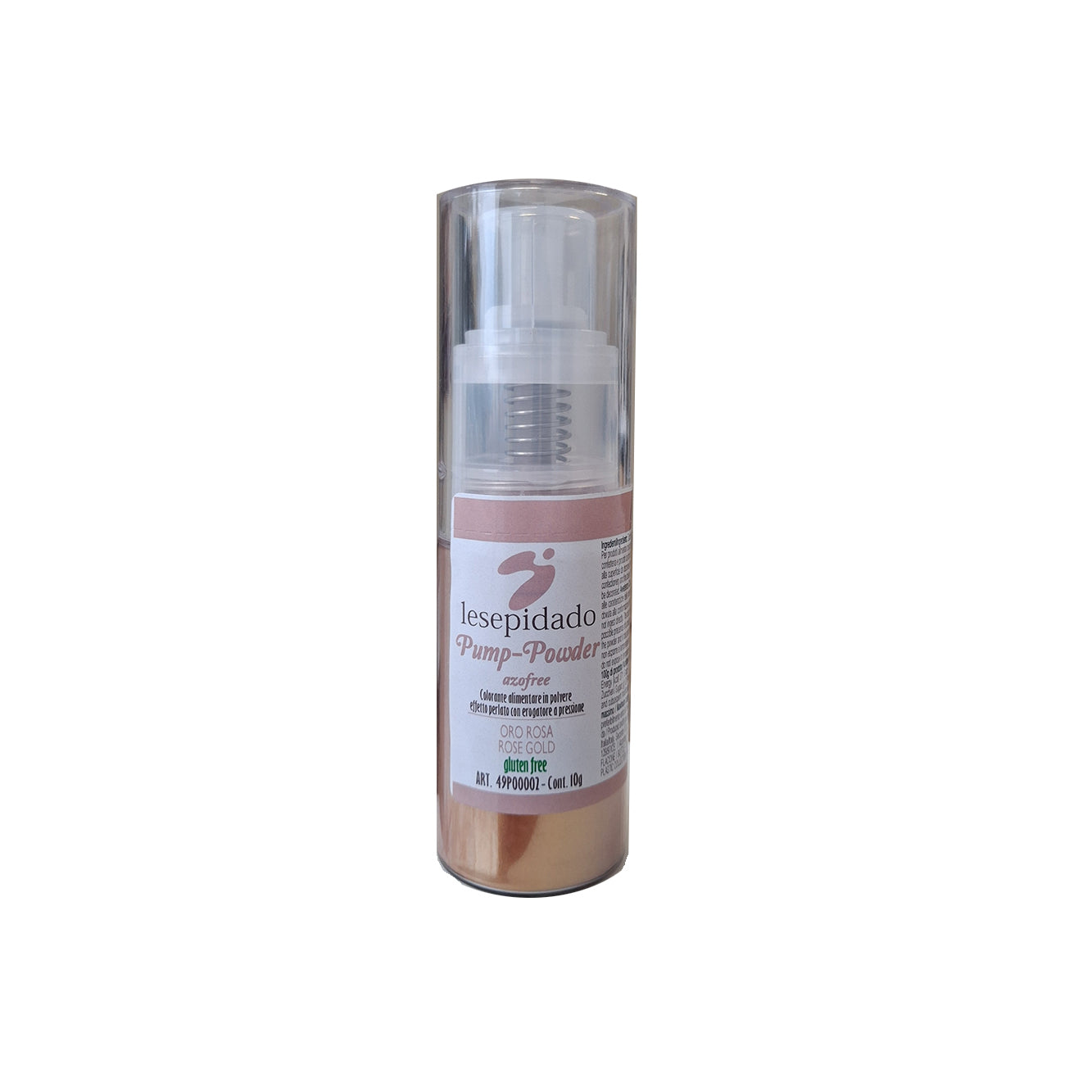 Polvere perlata in pompetta Oro Rosa 10gr