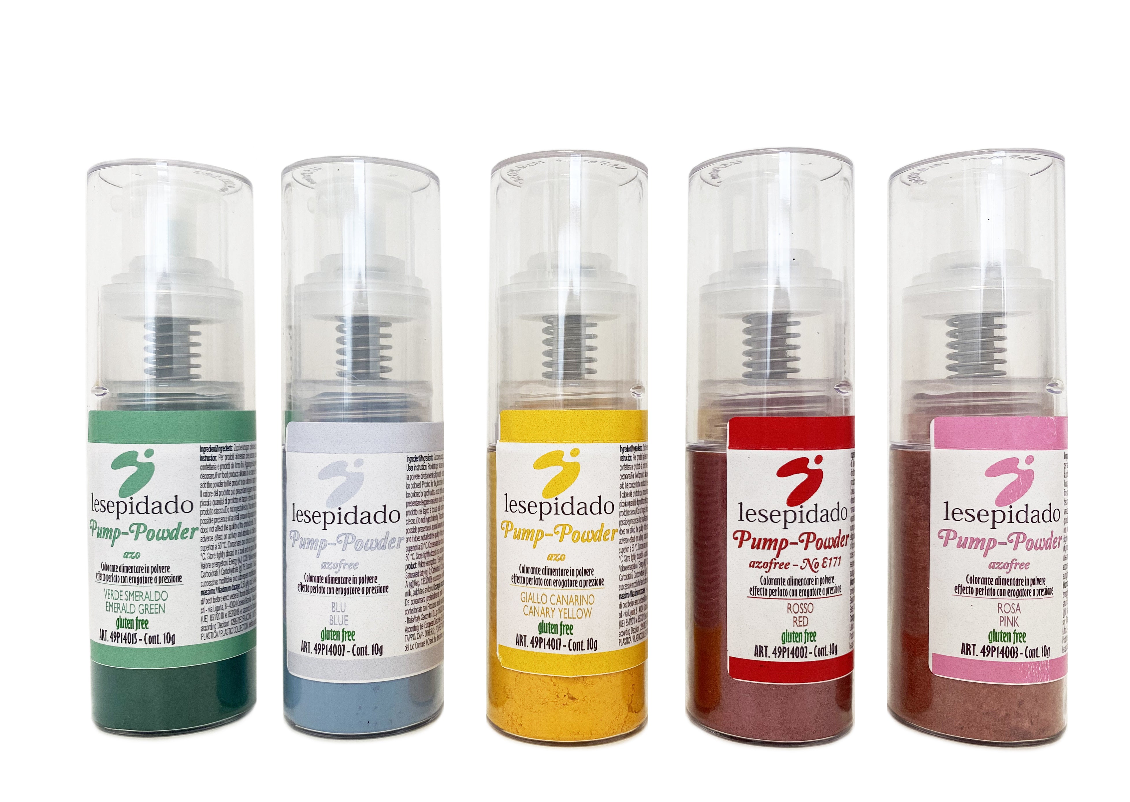 Kit Polvere Perlata in pompetta 5 pz 10gr