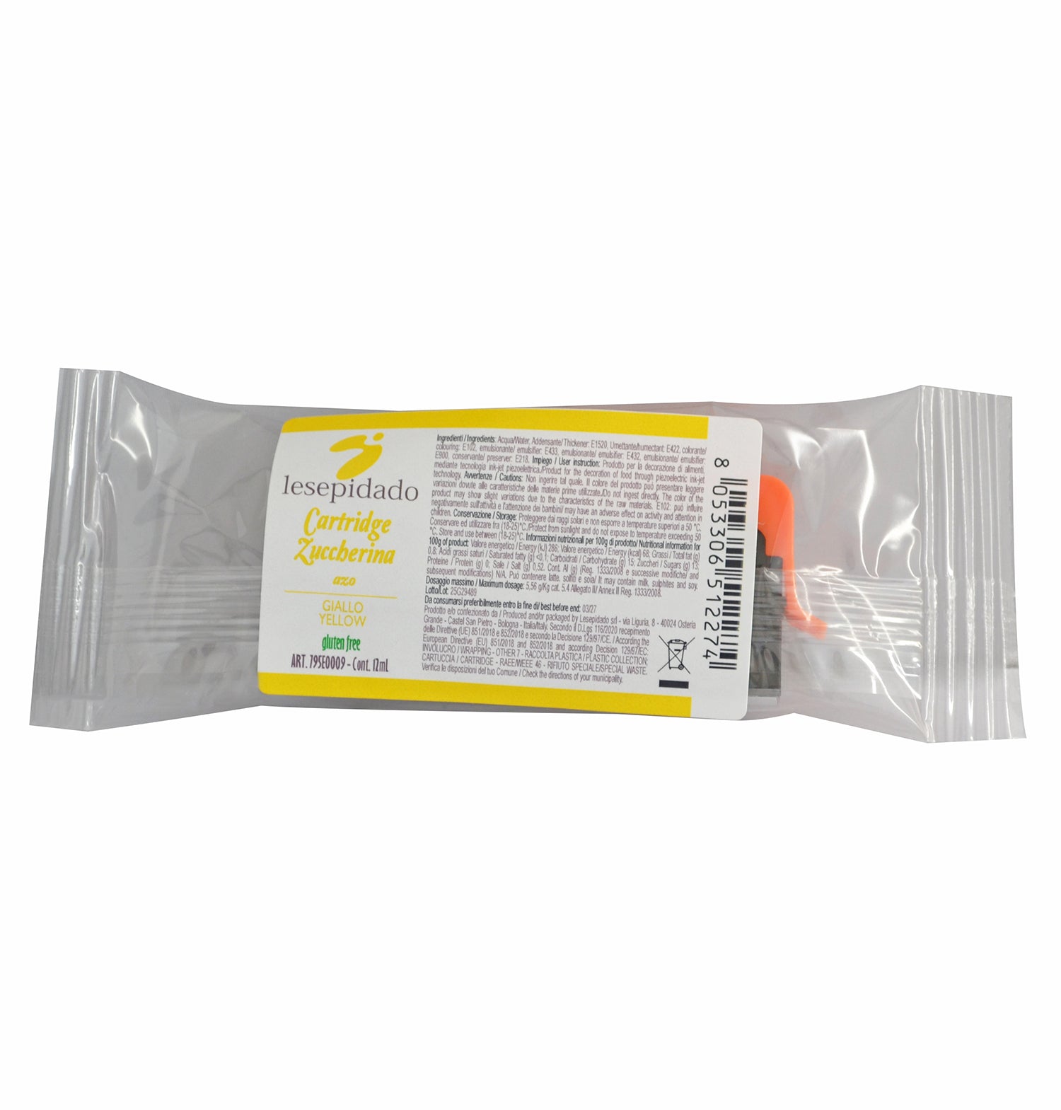 Cartuccia Stampante Zuccherina Giallo 12mL