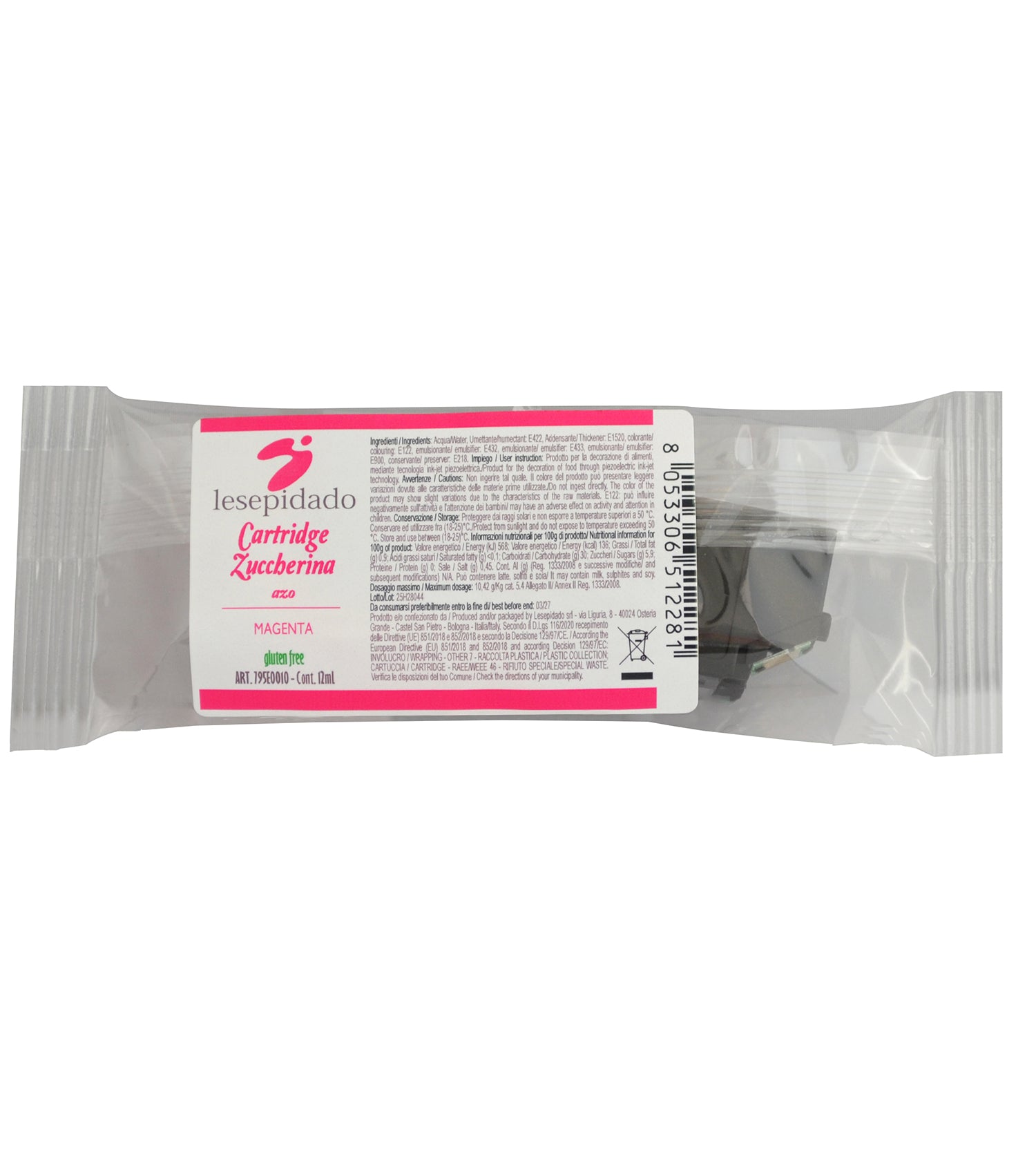 Cartuccia Stampante Zuccherina Magenta 12mL