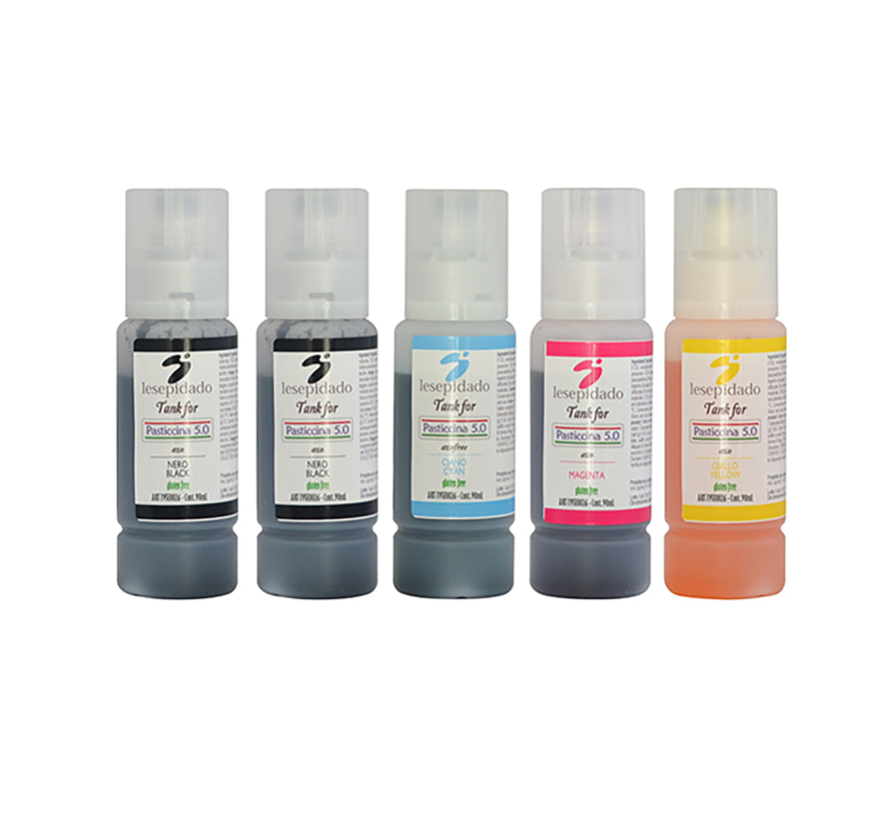 Tank inchiostri alimentari Pasticcina 5.0 Kit 90mL (5 pz)