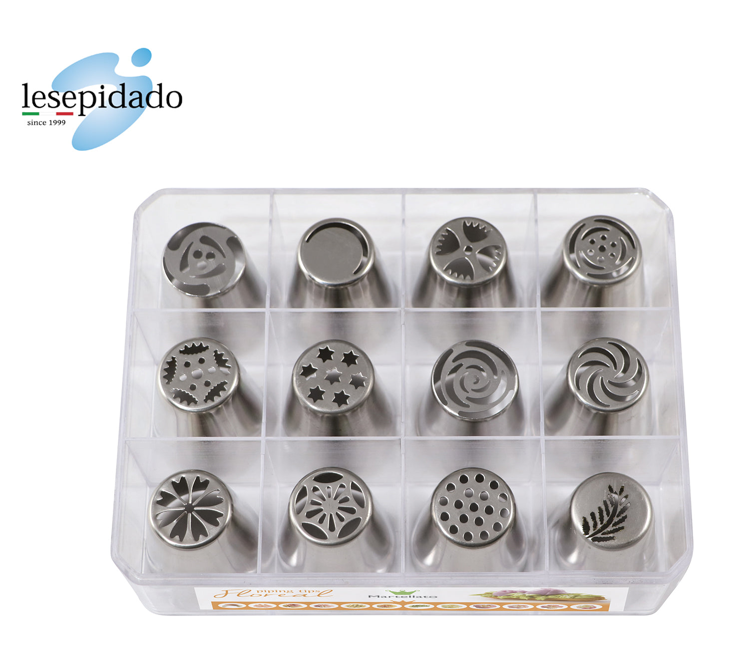 Kit Bocchette Inox Floreali 12 pz