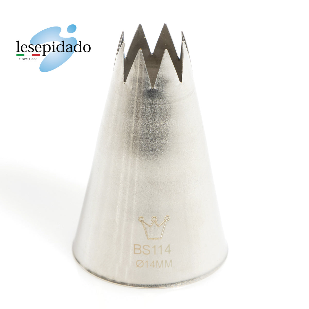 Bocchetta per Sac à Poche Inox Stella aperta diam. 14mm 5 pz
