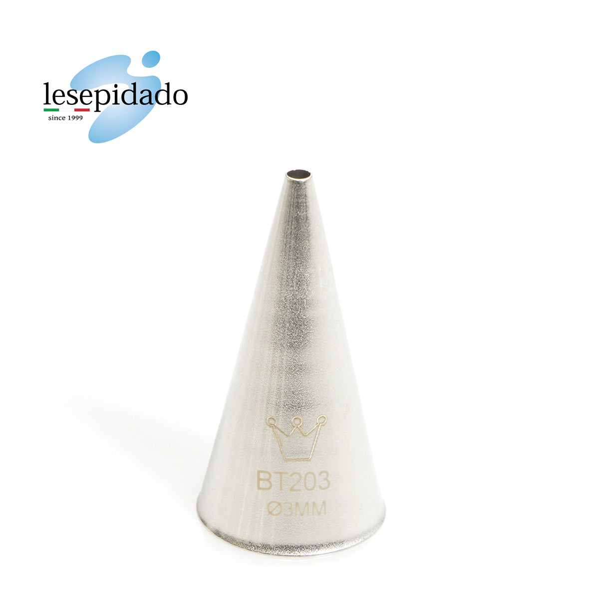 Bocchetta per Sac à Poche Inox Tonda diam. 25 h 50mm, foro ø 3mm 5 pz