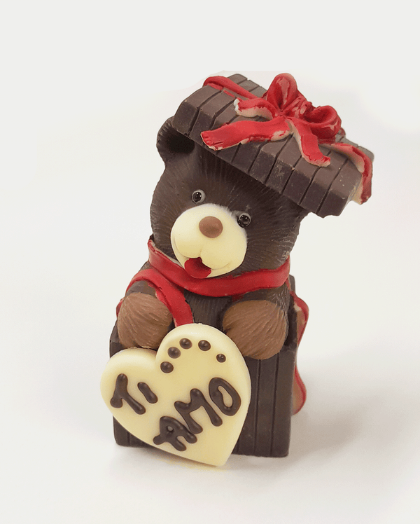Ours avec dédicace en chocolat