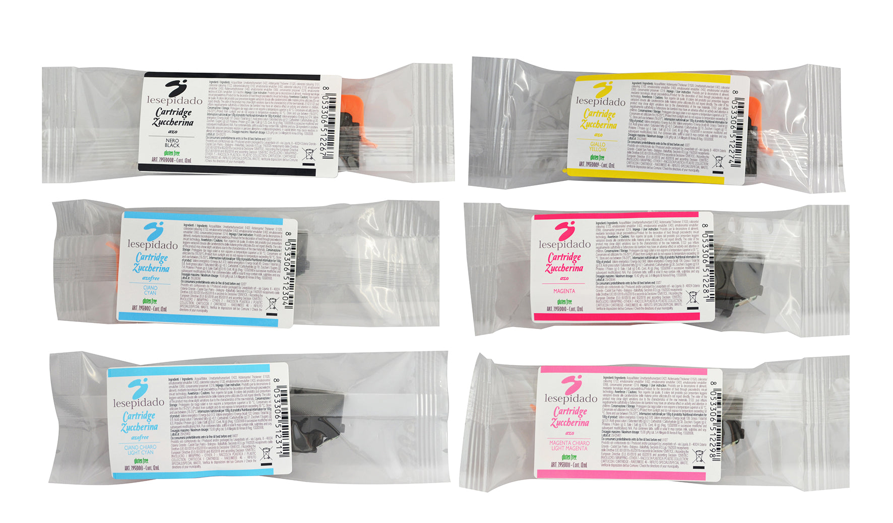 Cartuccia Stampante Zuccherina kit 12mL (6 pz)