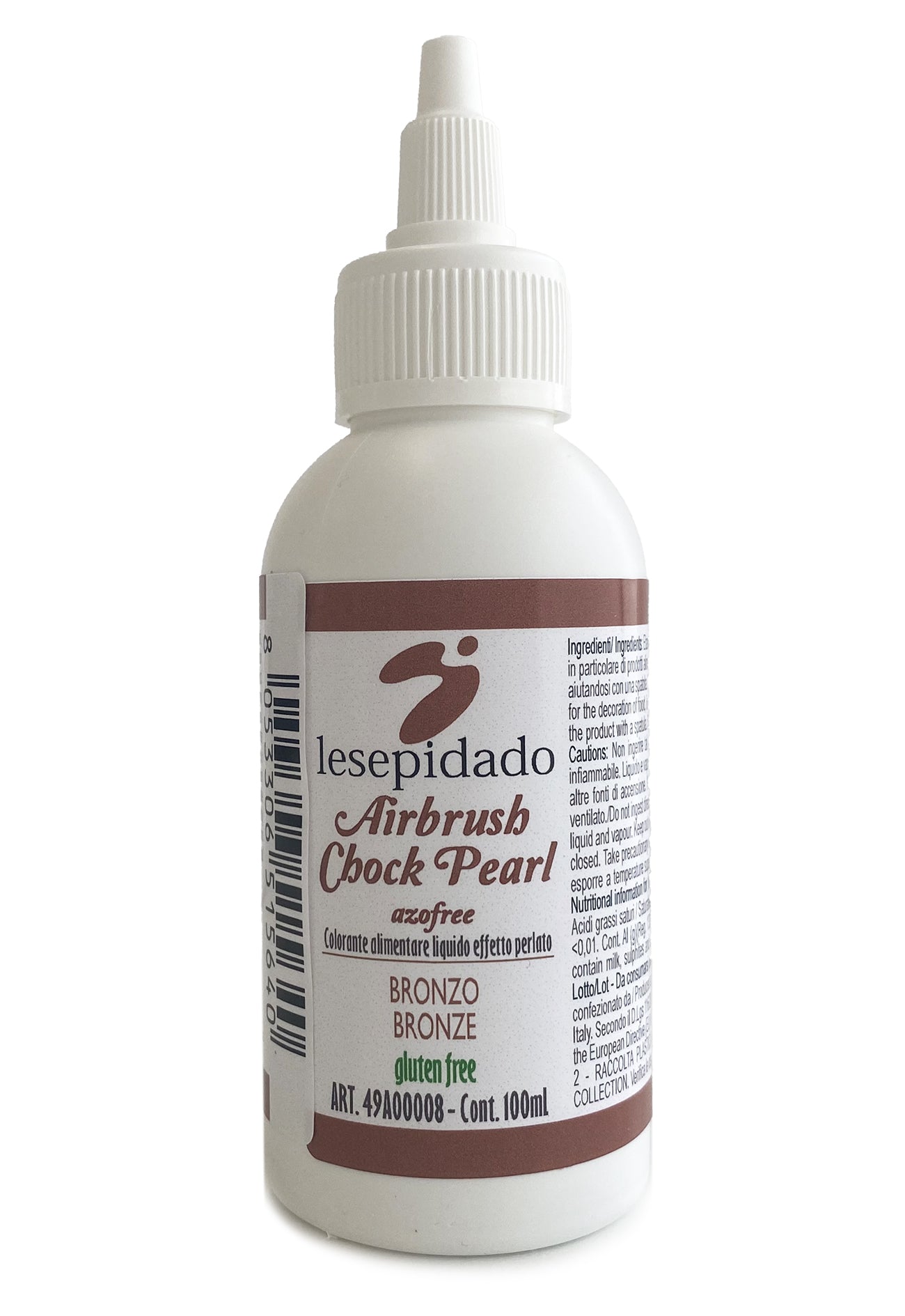 Colorante alimentare Perlato Bronzo per Aerografo a base alcol 100ml