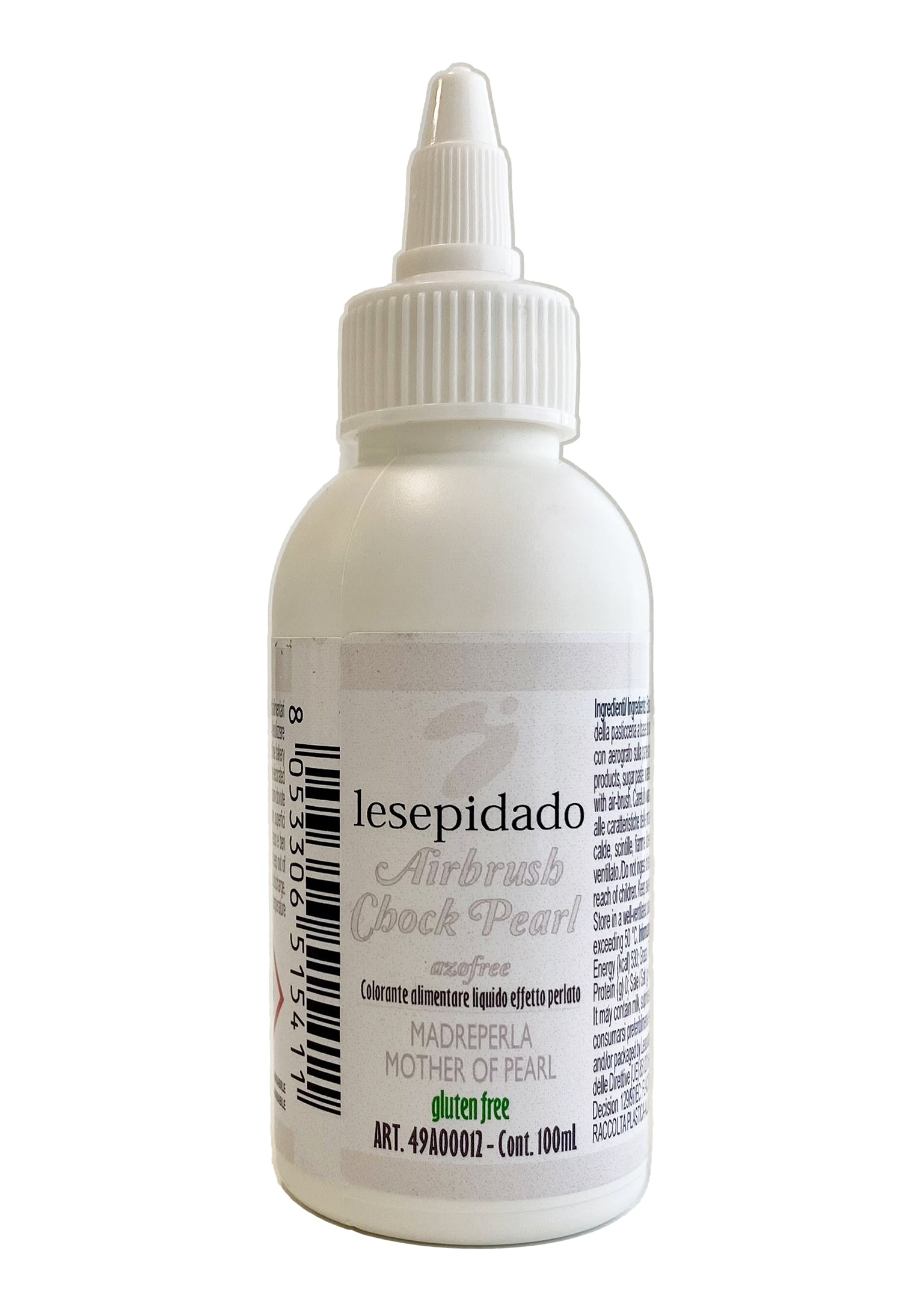 Colorante alimentare Perlato Madreperla per aerografo a base alcol 100ml