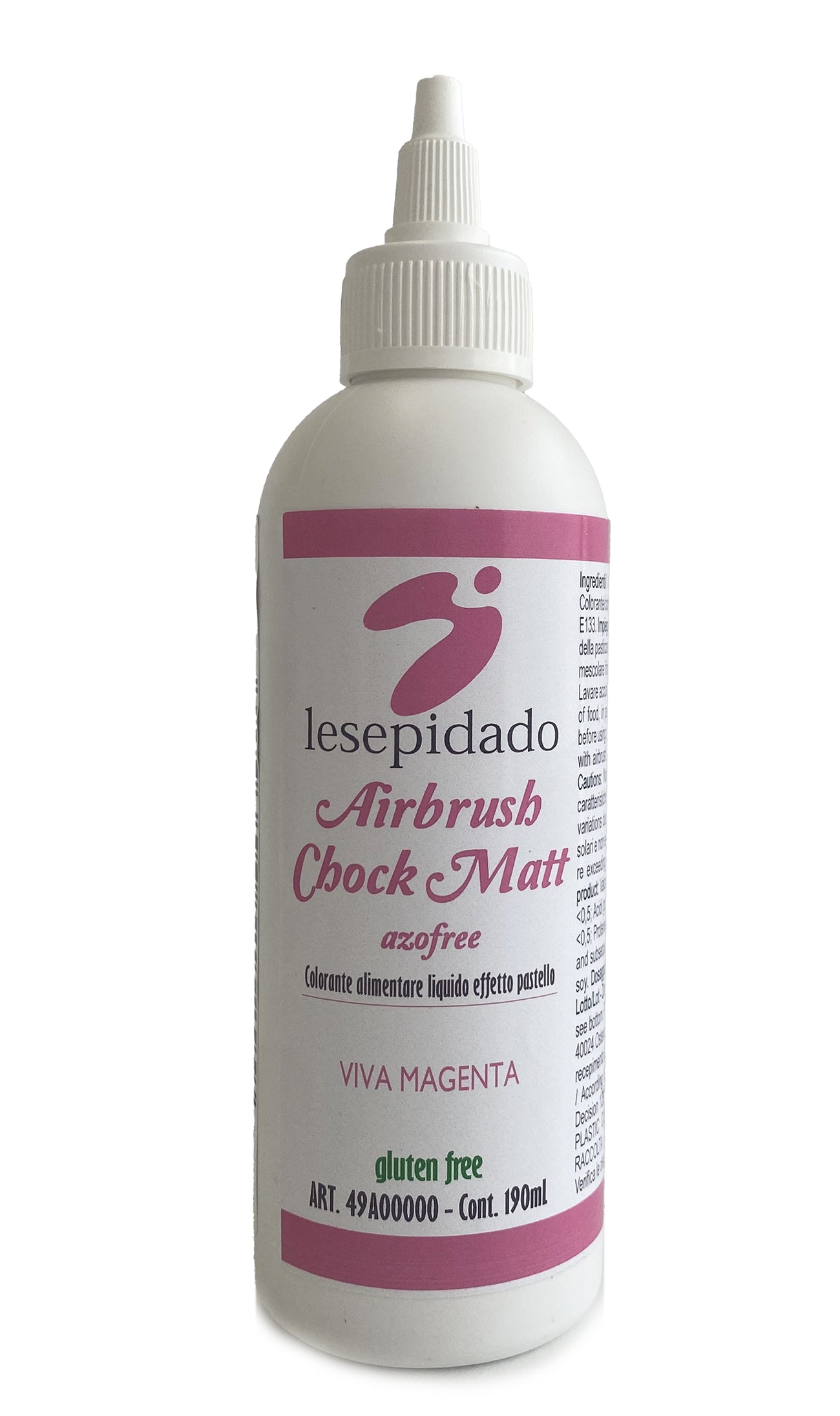 Colorante alimentare Pastello Viva Magenta per aerografo a base alcol 190ml