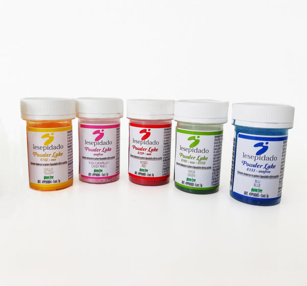 Kit 5pcs Liposoluble powder Yellow, Pink, Red, Green, Blue 3g