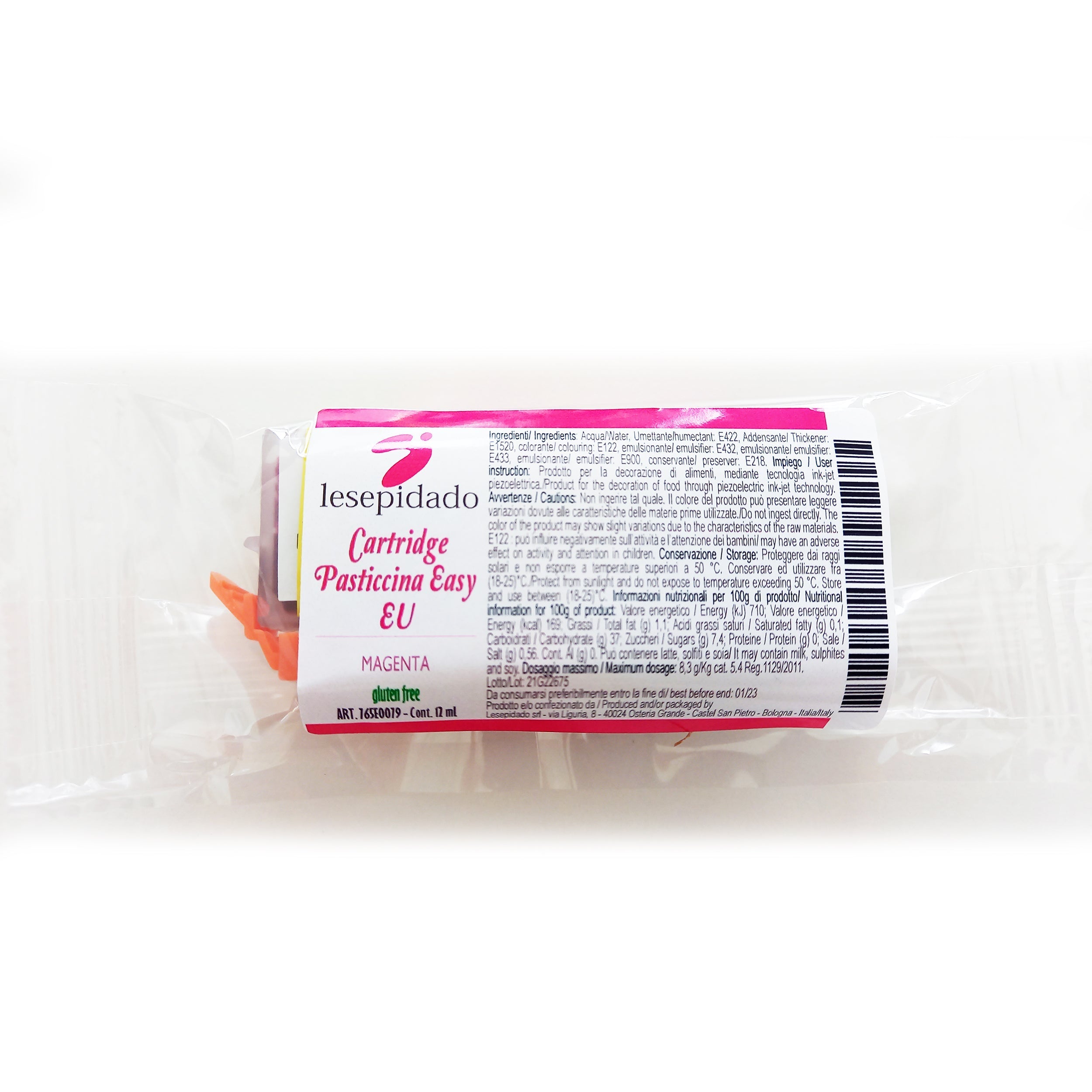 Cartuccia inchiostro alimentare Magenta Pasticcina Easy 1 pz 12 ml