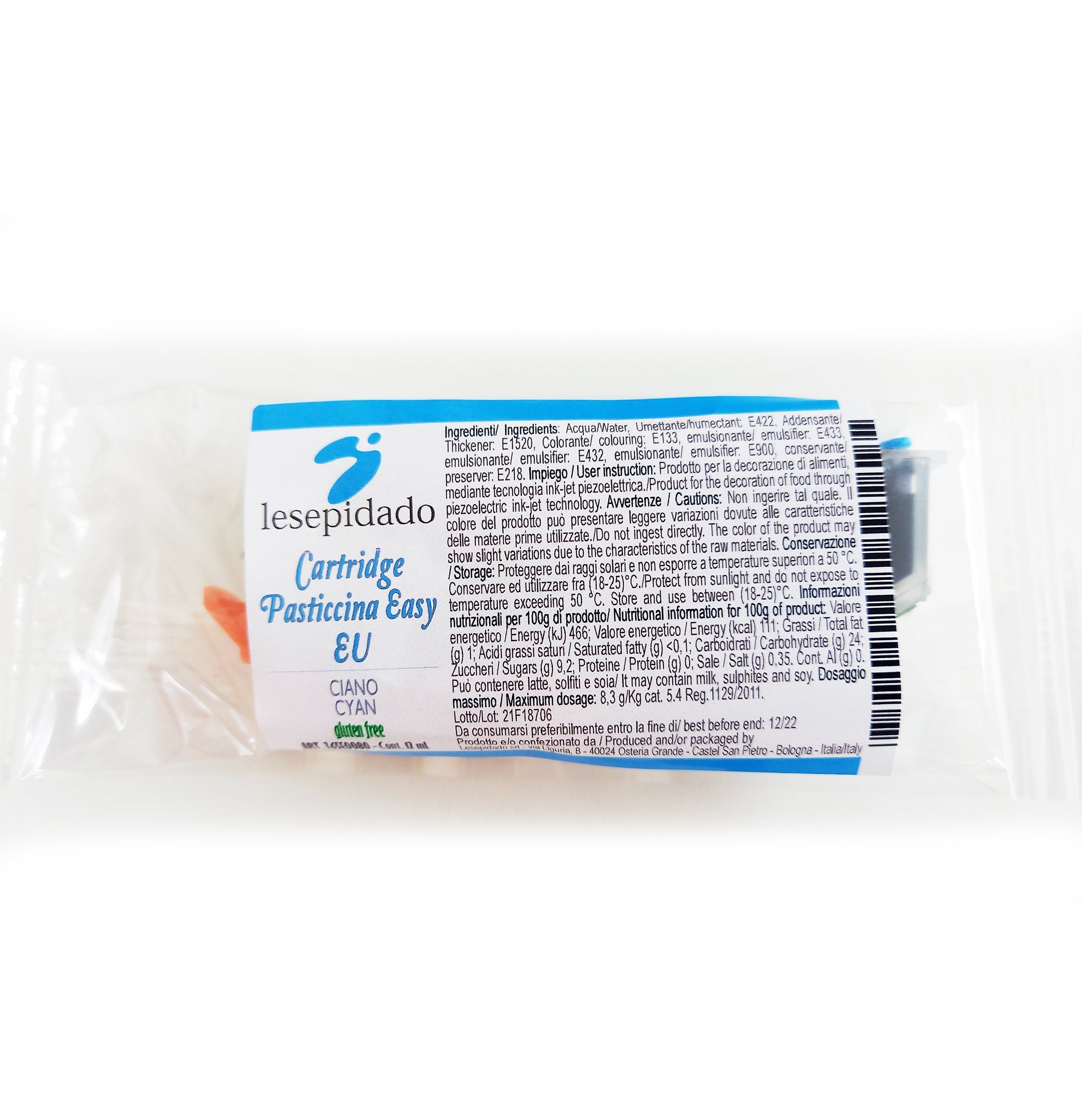 Cartuccia inchiostro alimentare Ciano Pasticcina Easy 1 pz 12 ml
