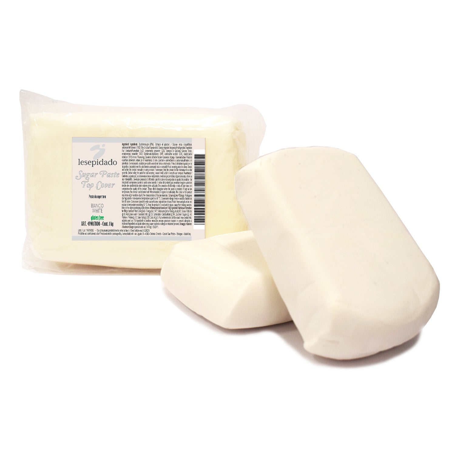 Pasta zucchero da copertura bianca 1kg Lesepidado aroma di vaniglia