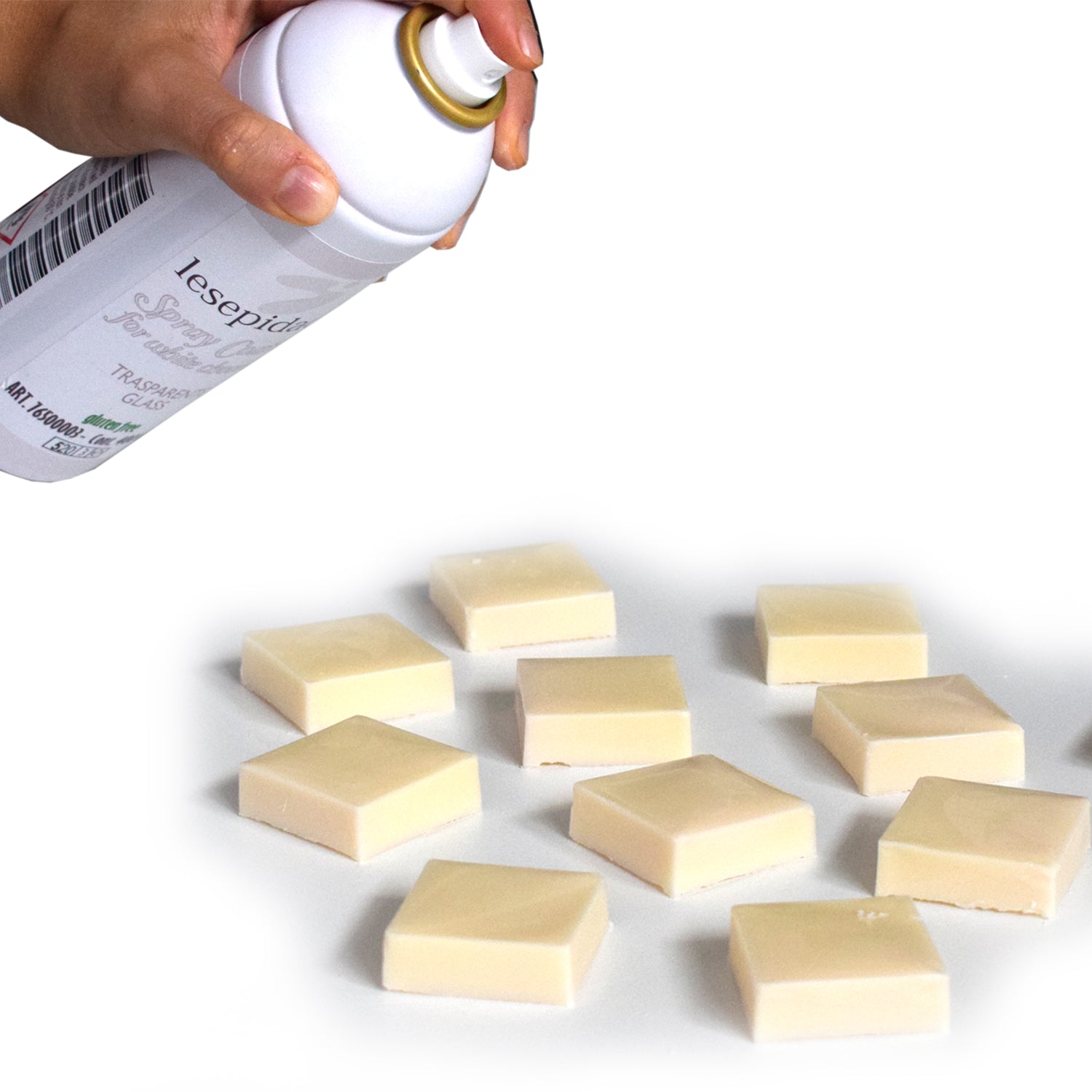 Clear coating spray for chocolate 400ml Lesepidado