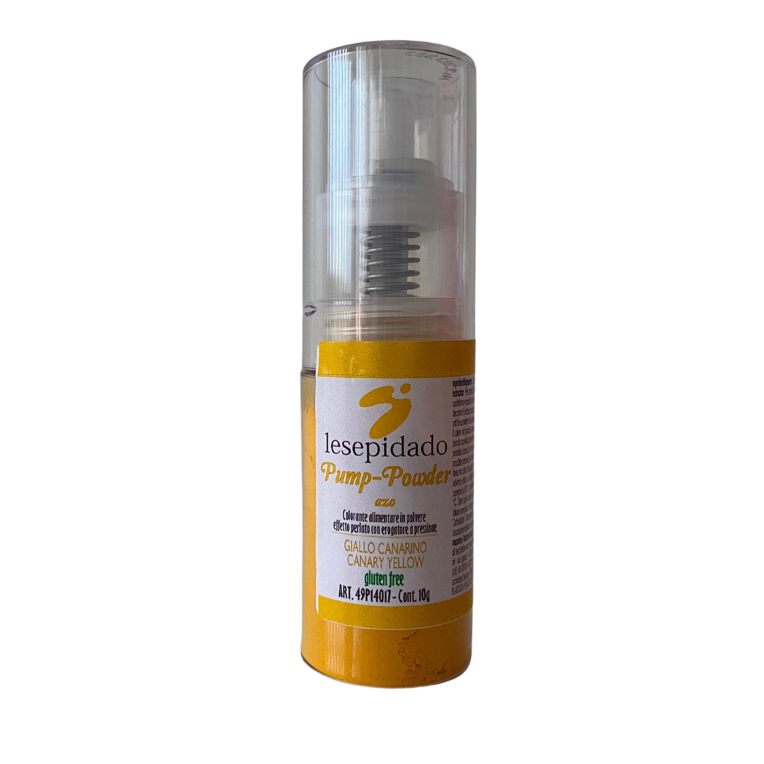 Polvere Perlata in pompetta Giallo canarino 10gr