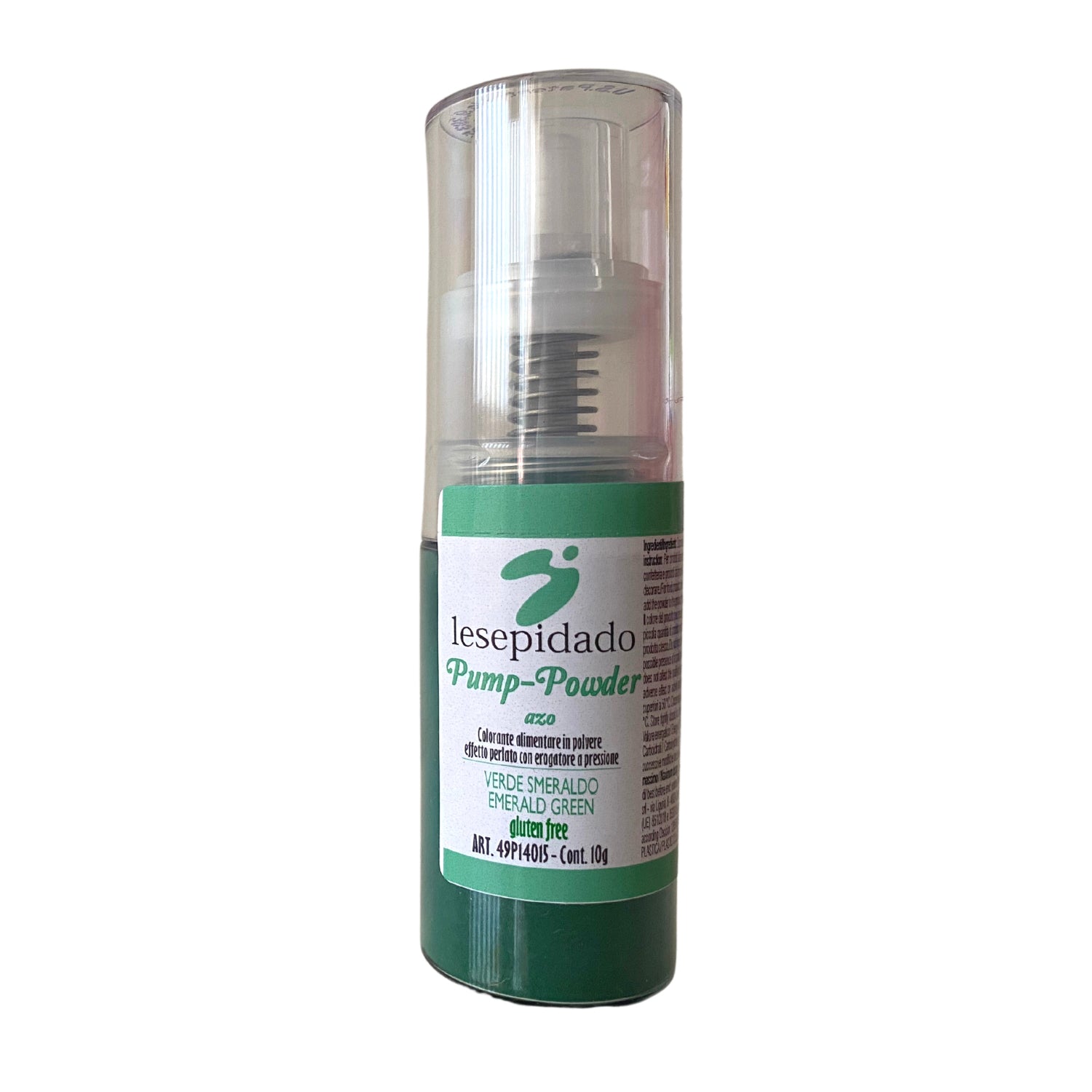Polvere perlata in pompetta Verde Smeraldo 10gr